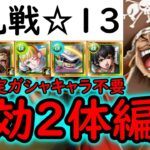 [トレクル]大乱戦VS四皇黒ひげ海賊団☆13 最新特効2体のみ編成! 自陣●●限定ガシャキャラ一切なし! [OPTC]