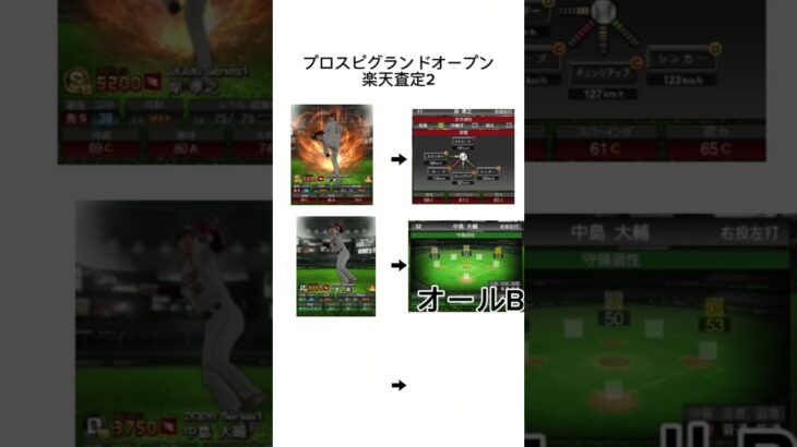 プロスピグランドオープン楽天イーグルス査定 #プロスピa  #プロスピ #楽天純正 #プロ野球スピリッツa