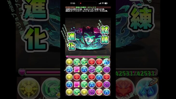 S38.試練進化メジェド　#パズドラ