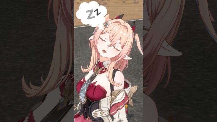 居眠りするリンネア #genshinimpact #原神 #hoyocreators