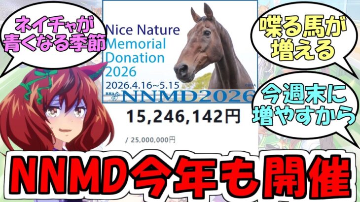 『ナイスネイチャメモリアルドネーション2026』に対するみんなの反応【ウマ娘プリティーダービー】