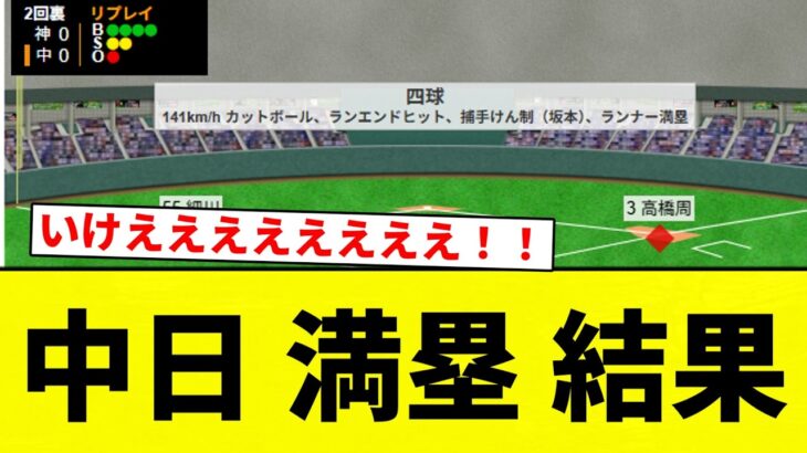 【グラスラきたあああああ！！】中日 満塁 結果【プロ野球反応集】【2chスレ】【なんG】