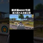 新武器AEK97公開！M4より威力が高く無反動にしやすい！【荒野行動】 #荒野行動 #shorts