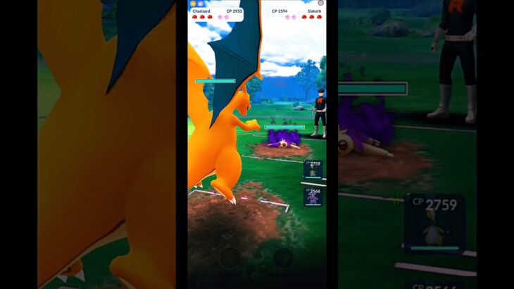 Charizard vs Shadow Slakoth: Rocket Grunt Battle | Pokemon GO #Shorts #Gameplay