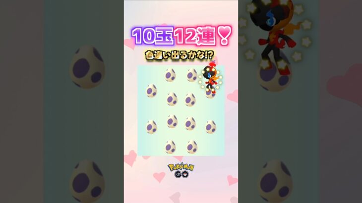１０キロ玉子１２連していくよ〜♡【ポケモンGO】