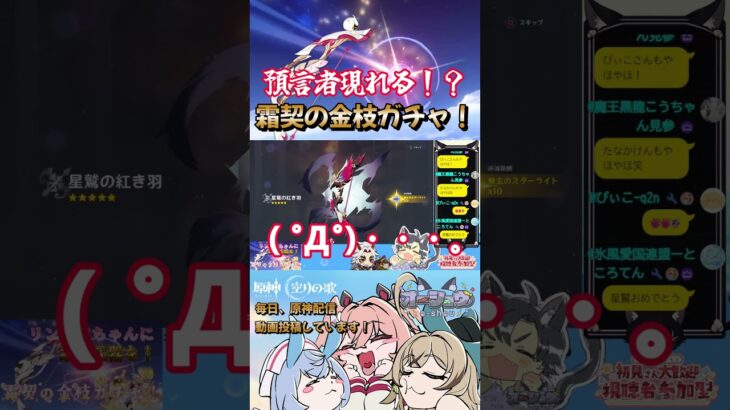 【原神】【霜契の金枝ガチャ】預言者現る！？霜契の金枝ガチャで仮天井まで回した結果・・・