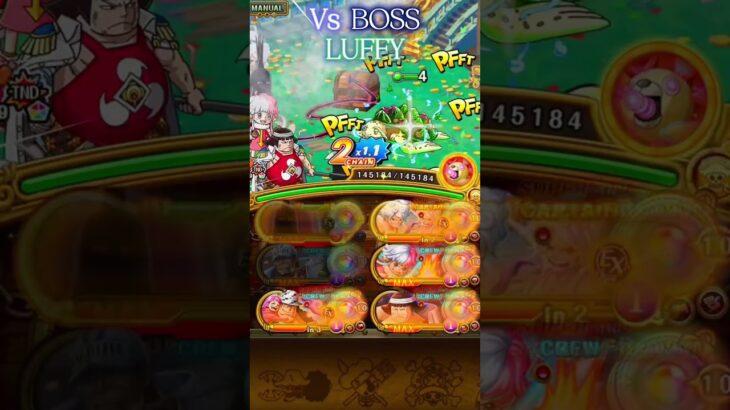 [OPTC] Treasure Map vs Luffy with No New Batch [トレクル]  [#shorts #youtubeshorts]