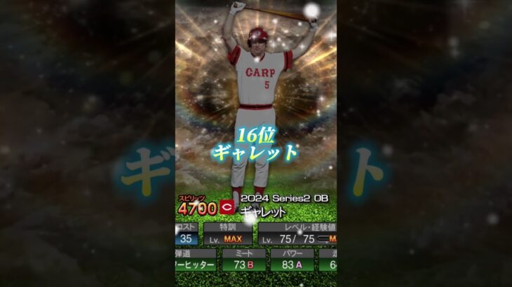 カープ打者強さランキング！！ #プロスピa #プロスピ #プロスピ切り抜き #野球 #プロ野球 #ガチャ神引き #ゲーム