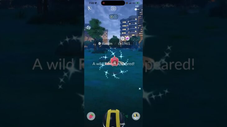 ✨NEW Shiny Rotom CAUGHT in Pokemon Go!✨ #shorts #pokemon