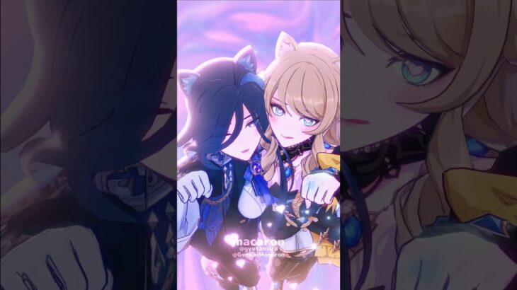 🌹ナヴィア　クロリンデ⚜️／Chiwawa【原神/MMD/Genshin impact】#原神 #genshinimpact #navia #clorinde #shorts