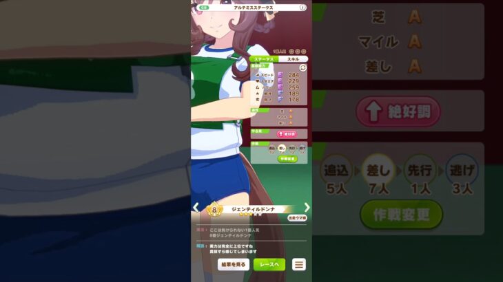 #ウマ娘  #ウマ娘プリティーダービー   ジェンティルドンナ  パドック(青ブルマ)