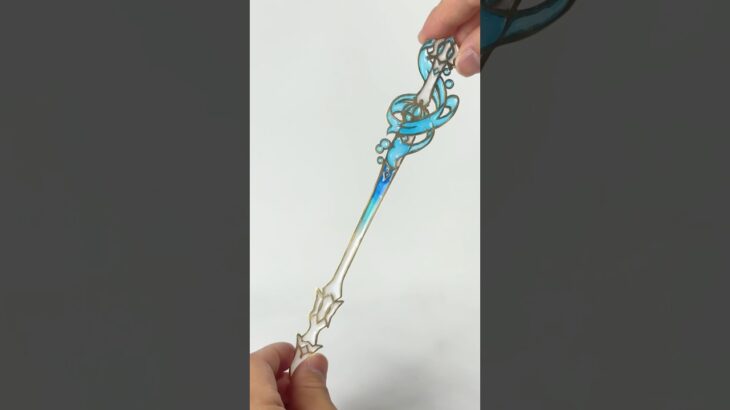 【原神】フリーナ武器の透かし彫りを作ってみた #shorts