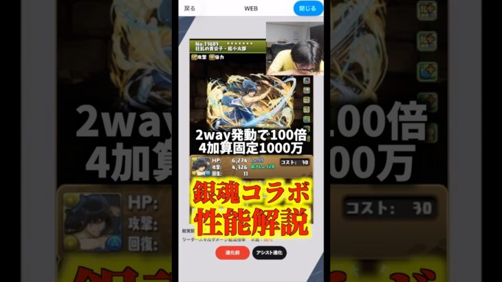 【相性抜群】桂小太郎が裏方の使ってるモンスターにとって最適性サブ #たかし #パズドラ