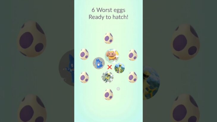 Hatch Most worst Pokémon Go Eggs #shorts #eggs #hatch #ultragoo #special #game #worst #game