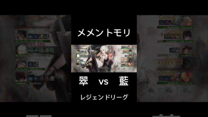ポーラ耐久パvsフローレンスアタッカー/#メメントモリ レジェンドリーグ