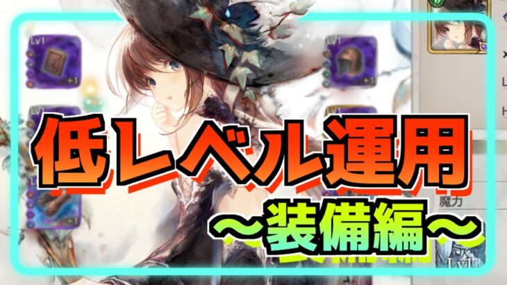 【メメントモリ】低レベル運用〜装備編〜