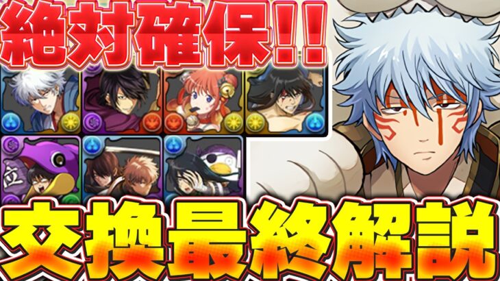 🚨絶対逃すな！！銀魂コラボ交換所最終解説！！【パズドラ実況】＃パズドラ ＃銀魂