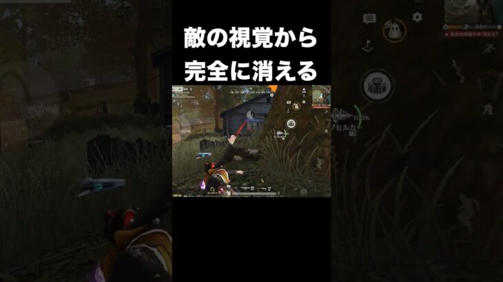敵の視覚から完全に消える　#荒野行動 #荒野GOGOFES #荒野の光