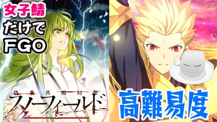 【#FGO】高難易度クエスト攻略！儀典共鳴幻想スノーフィールド【女子鯖だけでFGO】