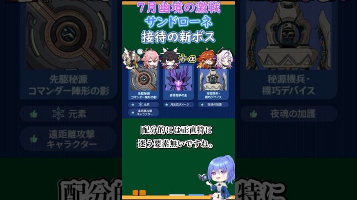 【#原神】７月幽境の激戦、サンドローネ接待の新ボス【ハイドロ・水汽】