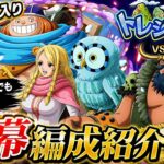 [トレクル]トレジャーマップVSロード！ガチャ限入り開幕編成紹介！サポート無しでも全然大丈夫！[OPTC][トレジャーマップ]