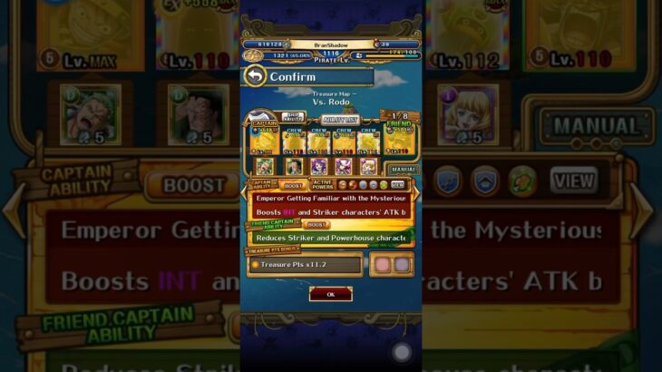OPTC – Treasure Map Vs Rodo (Boss battle)
