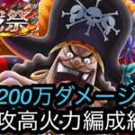 [トレクル]６月討伐祭高火力編成紹介！MAX200万オーバーのダメージ量！無特攻でも全然やれる！[OPTC][討伐祭]