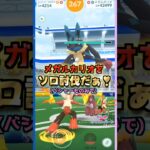 メガルカリオをソロ討伐!!バシャーモver【ポケモンGO】