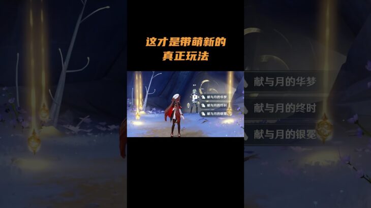 这才是带萌新的真正玩法 #原神 #原神空月之歌