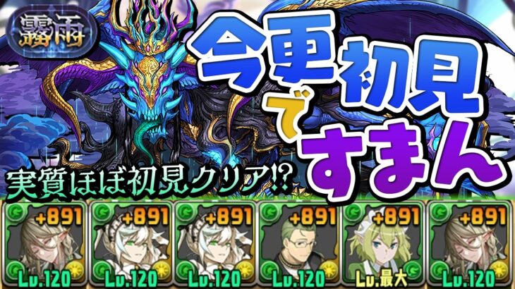 木属性メイド執事パで挑む霧雨チャレンジ(なんと初見)【パズドラ】