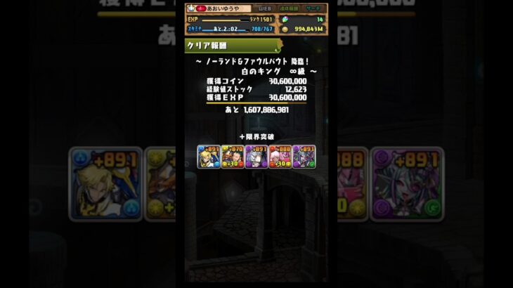 【ノーランドファウルバウト降臨】 #パズドラ #コードギアス #ジノ #ノーランド #ファウルバウト #891 #育成 #周回編成