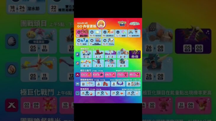 Pokémon GO 2026 年 8 月精彩活動！ #pokemongo #ポケモンgo