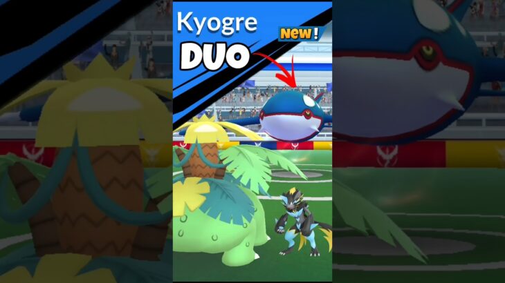 DUO✨️Kyogre Raid With✨️Mega Venusaur in Pokemon Go