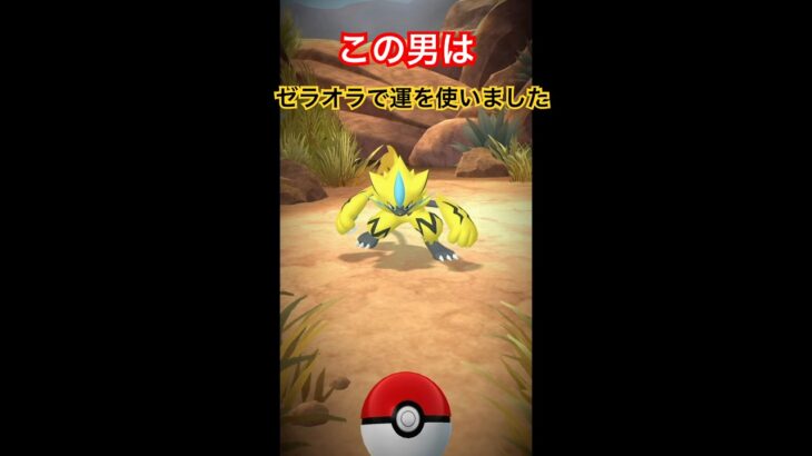 この男はゼラオラで運を使いました #ポケモンgo #ポケモン