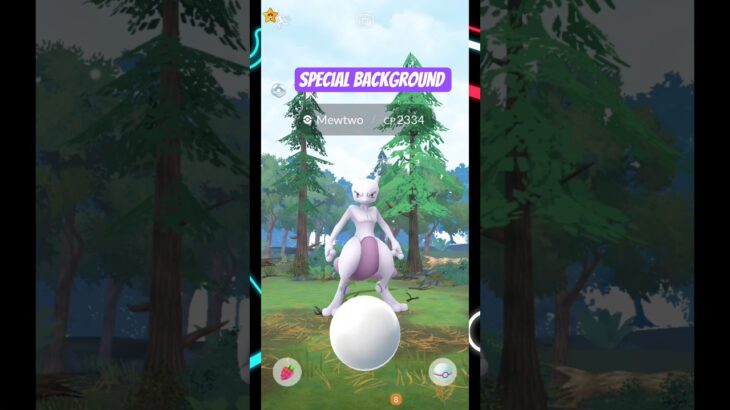Catching Mega Mewtwo Y with the Special Background! (Pokémon GO)|PoGo Master| #shorts #fyp