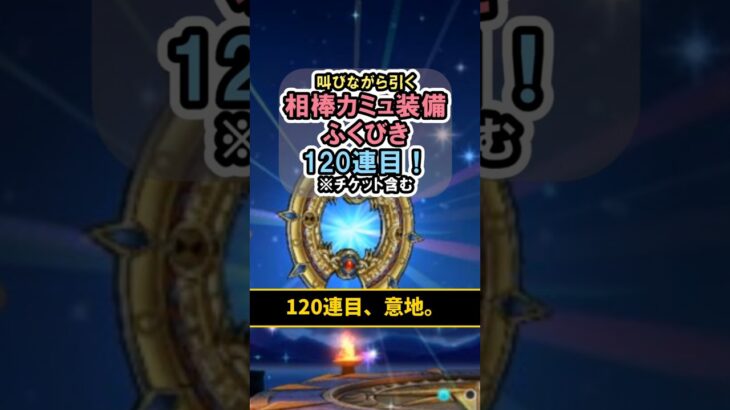 【ドラクエウォーク/ガチャ】相棒カミュ装備ふくびき120連目…もう意地です。【DQWalk/はてんの月輪】#shorts #ドラクエウォーク #12