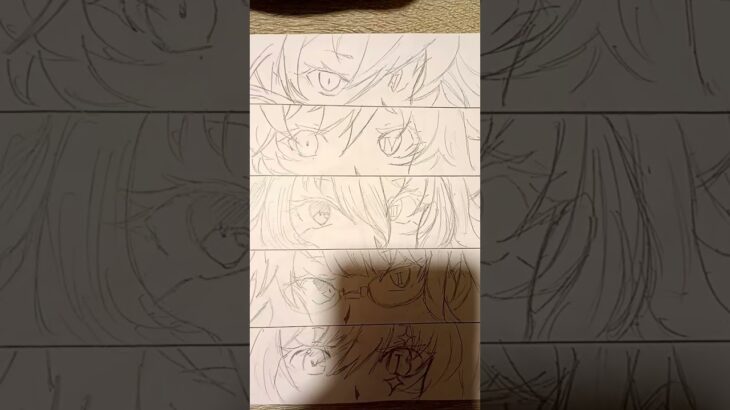 メメントモリの10人のクリファの魔女描いたよ　まだラフ状態だから後でデジタルとかにする予定、あと初ショートだからよく分からない