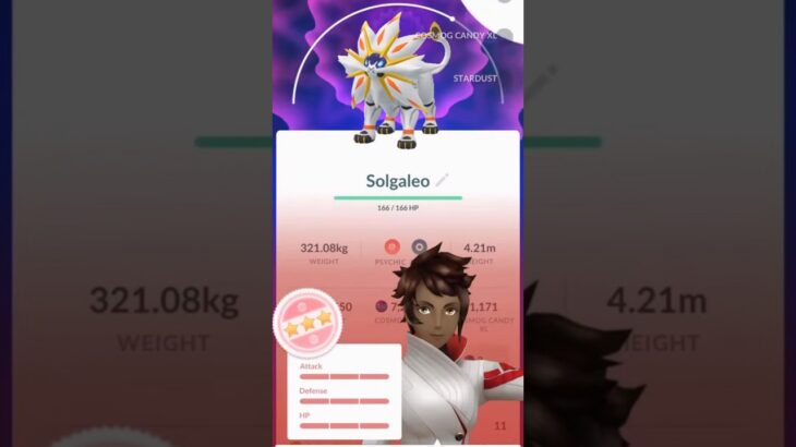 💯WOW!!! 100 IV SOLGALEO CAUGHT in Pokemon Go!!!💯 #shorts #pokemon