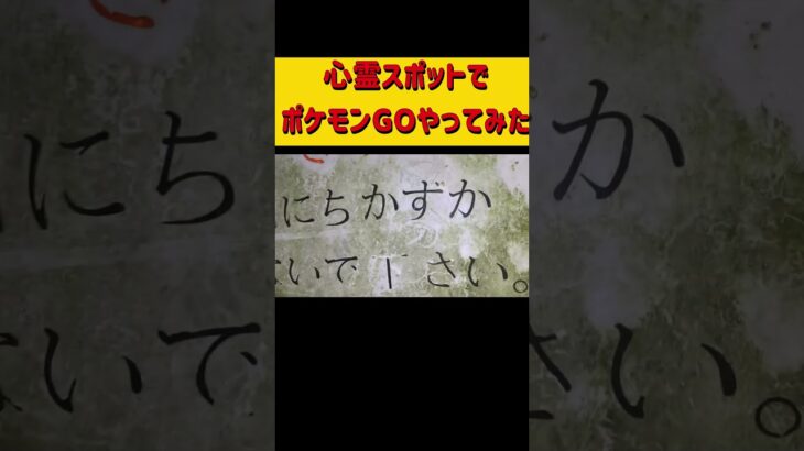 心霊スポットでポケモンGOやったら怪奇現象がおこるのか #ホラフキン #怖い話 　#心スポ