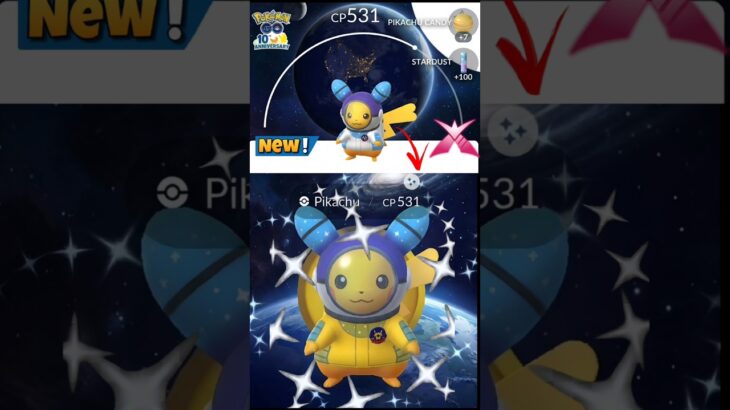 When I Got✨️Shiny Spacesuit Pikachu Raid in Pokemon Go