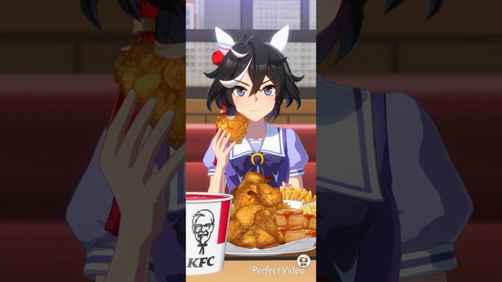 ウマ娘 プリティーダービー カツラギエースとKFCさんぽ（ウマ娘 プリティーダービー✖️ケンタッキー）