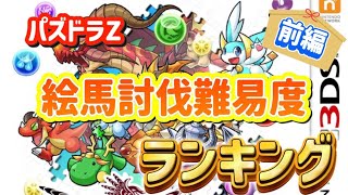 【パズドラZ】絵馬討伐難易度ランキングを発表してみた！！【前編】