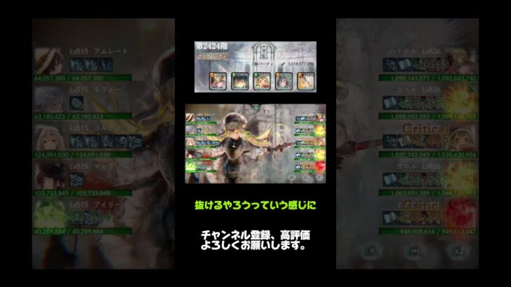 【メメントモリ】無窮の塔2424階【難所攻略】