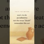What does MEMENTO MORI actually mean? · Latin explained