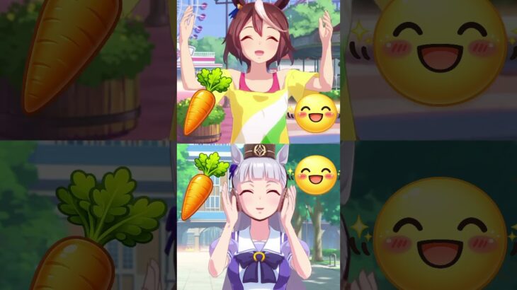 Two Carrots, Two Happy Girls! 🥕🥕✨ | Tokai Teio & Gold Ship  #umamusume #uma #ウマ娘