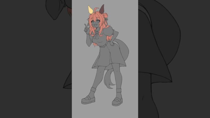 Copano Rickey Drawing Timelapse #umamusume #ウマ娘プリティーダービー