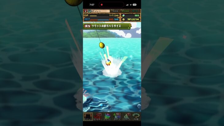 昼間のツリット🎣　　#釣り　#ツリット　#パズドラ　#パズル　#ガチャ　#イベント　#夏休み
