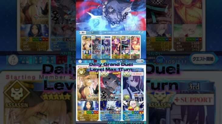 Grand Duel Max Assassin 1T | Fate Grand Order