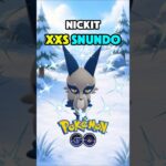 XXS Shiny Nundo Nickit! Caught in Pokemon GO Community Day #pokemongo #communityday #nickit #nundo