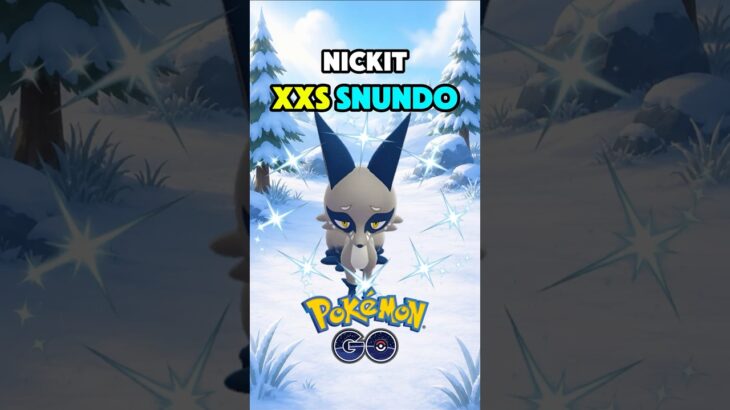 XXS Shiny Nundo Nickit! Caught in Pokemon GO Community Day #pokemongo #communityday #nickit #nundo